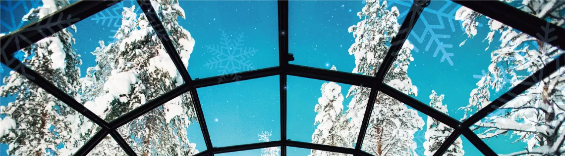 北歐極光玻璃屋