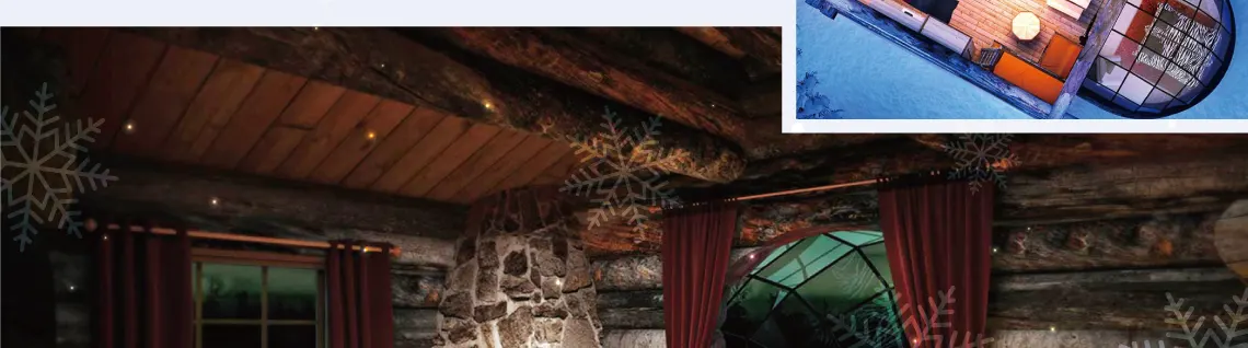 北歐極光玻璃屋