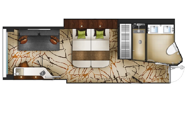 豪華露台客房 BDS